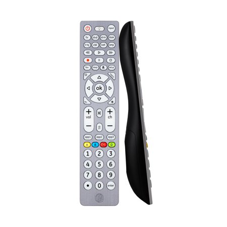 GE 8-Device Backlit Universal Remote, Brushed Silver, 47508
