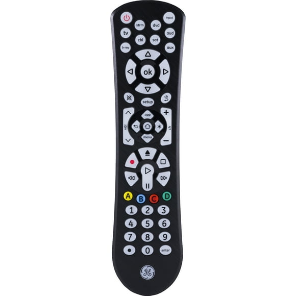GE 8-Device Backlit Universal TV Remote Control in Black, 41567