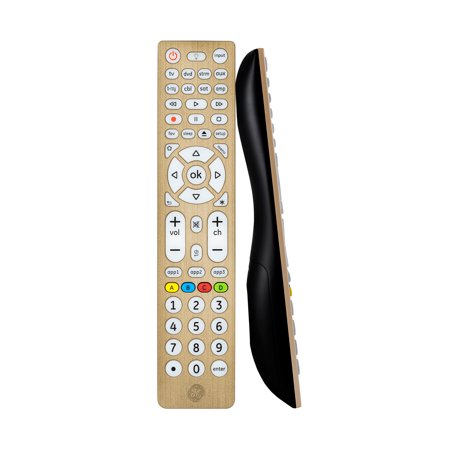 GE 8-Device Backlit Universal TV Remote Control in Brushed Gold, 47509