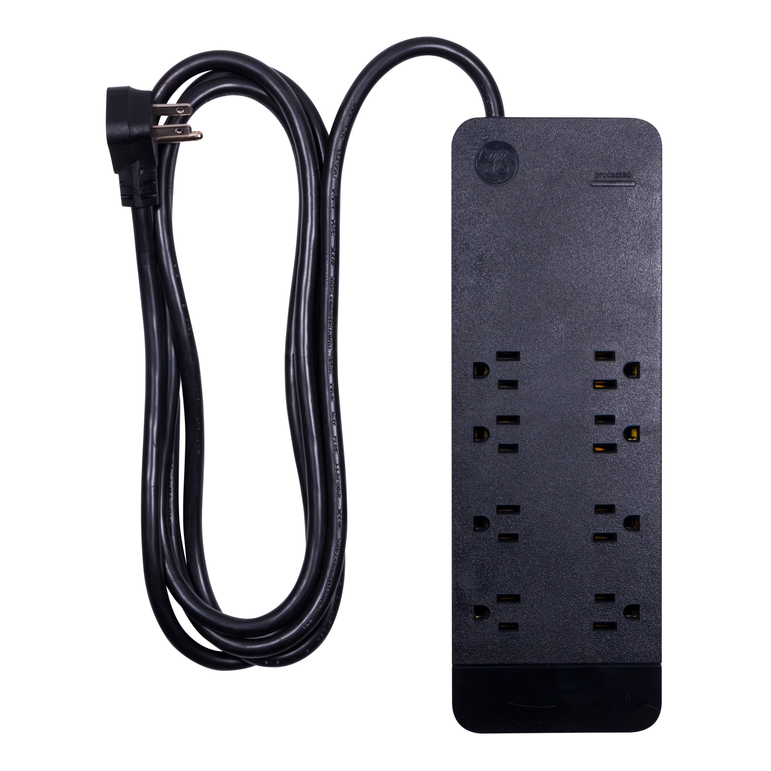 GE Pro Series 8-Outlet Surge Protector Power Strip, Extra Long 8ft Cord ...