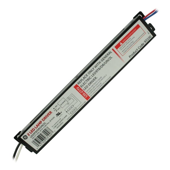GE 93100 - 18 watt 120/277 volt Electronic Non-Dimmable LED Driver (LED9T8/DR/UN/2L)