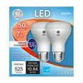 thumbnail image 1 of GE 93116049 LED Directional Light Bulb, R20, Daylight, Clear Bulb, 525 Lumens, 7 Watt, 2-Pk. - Quantity 1, 1 of 1