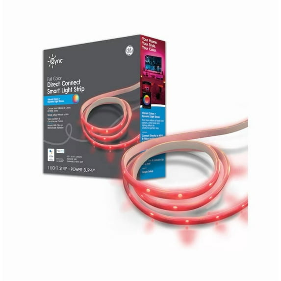 GE Cync LED Smart Light Strip, 12 Watt, 16 Ft