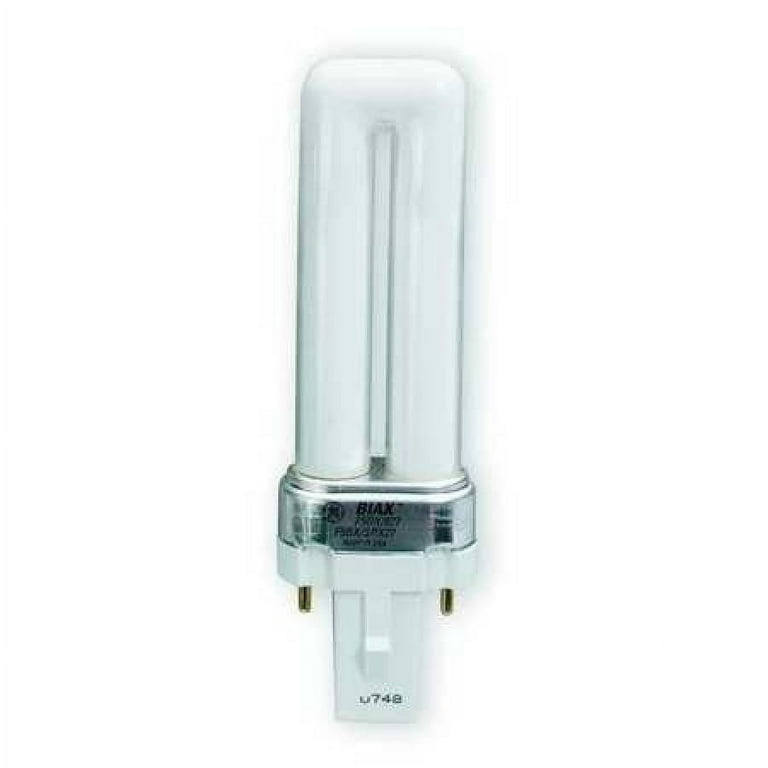 GE CURRENT 7W, T4 Plug-In CFL Bulb, F7BX/827/ECO Biax, Compact