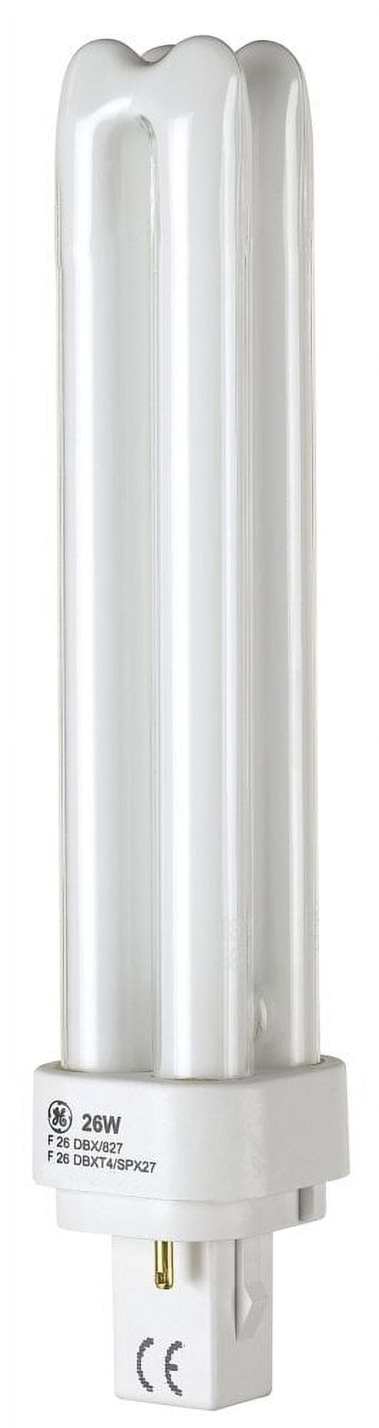 GE Ecolux Biax T4 Plug-In CFL Light Bulb - 26W, 2700K, 1710 Lumens, Energy  Saving, TCLP Compliant - Walmart Business Supplies, image size:532x2000