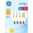 thumbnail image 1 of GE A19 LED Light Bulbs, 100 Watt, Daylight, 13yr, 4pk CEC, 1 of 6