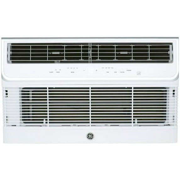 GE AJCQ08ACH 26 Through the Wall Air Conditioner with 8300 BTU Cooling Capacity 3 Fan Speeds 24 Hour Timer and Remote Control in Soft Gray