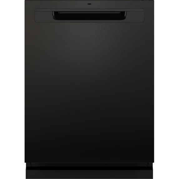 GE Top Control with Stainless Steel Interior Dishwasher with Sanitize Cycle GDP670SGVBB