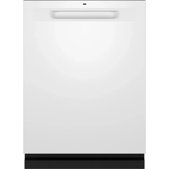 GE Top Control with Stainless Steel Interior Dishwasher with Sanitize Cycle GDP670SGVWW