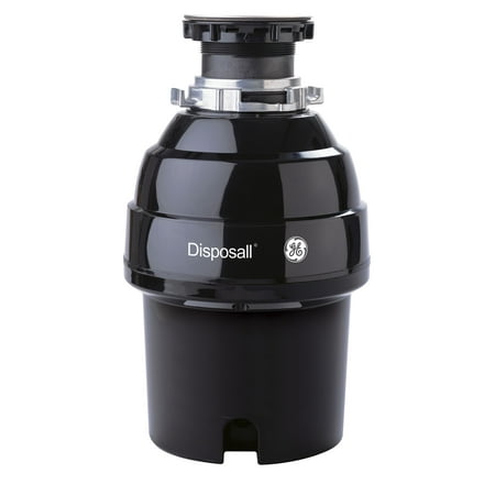 GE - 3/4 HP Continuous Feed Garbage Disposer - Black