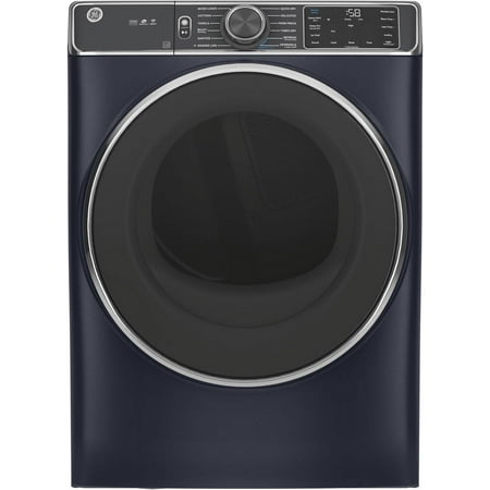 GE - 7.8 Cu. Ft. 12-Cycle Gas Dryer with Steam - Sapphire Blue
