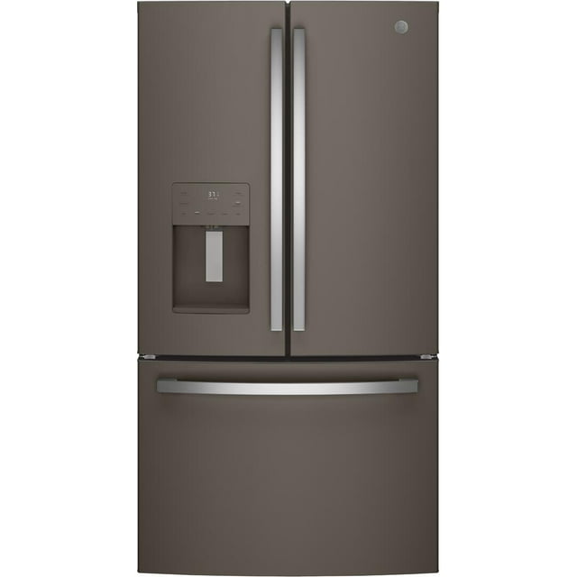 GE Appliances French Door Refrigerator, 25.6 cu ft, Energy Star, Black
