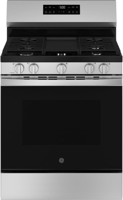 GE 30" Stainless Steel Free-Standing Gas Range with Griddle