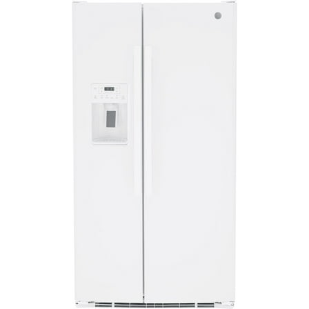 GE APPLIANCES GSS25GGPWW side by side freestanding refrigerator