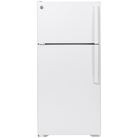 GIE19JSNRSS 30 inch ; Top Freezer Refrigerator with 19.1 cu. ft. Total Capacity; LED Lighting; ADA Compliant; Energy Star Certified; Ice Maker; in Stainless Steel