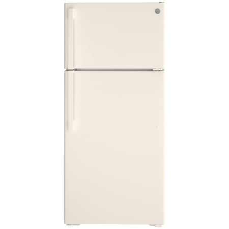 GE - 16.6 Cu. Ft. Top-Freezer Refrigerator - Bisque