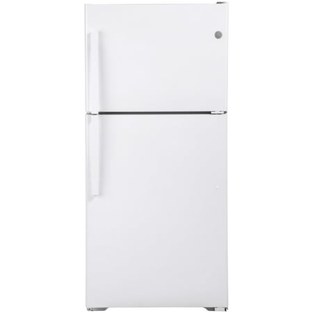 GE - 19.2 Cu. Ft. Top-Freezer Refrigerator - White
