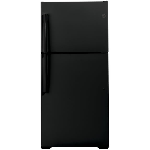 GTE19JTNRBB 30 inch ; Top Freezer Refrigerator with 19.1 cu. ft. Total Capacity; LED Lighting; ADA Compliant; Energy Star Certified; in Black