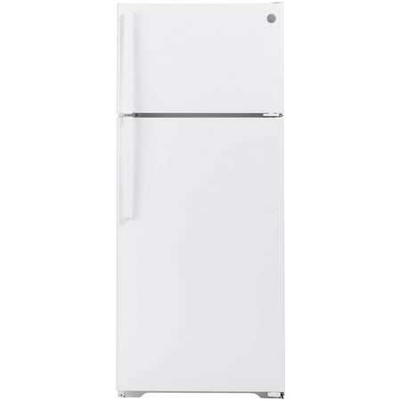 GE - 17.5 Cu. Ft. Top-Freezer Refrigerator - White