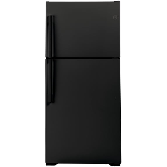 GE GTS22KGNRBB 21.9 Cu. Ft. Black Top-Freezer Refrigerator
