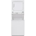 thumbnail image 1 of GE GUV27ESSMWW 27 inch White Electric Washer/Dryer Stacked Laundry Center, 1 of 5