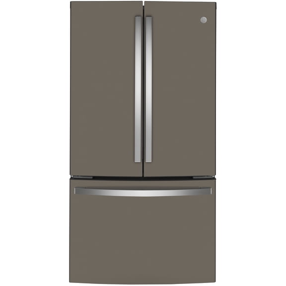 GE GWE23GMNES 23.1 Cu.Ft. Freestanding Counter Depth French Door Refrigerator