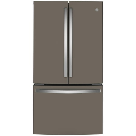 GE - 23.1 Cu. Ft. French Door Counter-Depth Refrigerator - Stainless steel