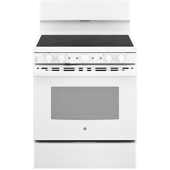 GE APPLIANCES JB480DTWW freestanding smoothtop electric range