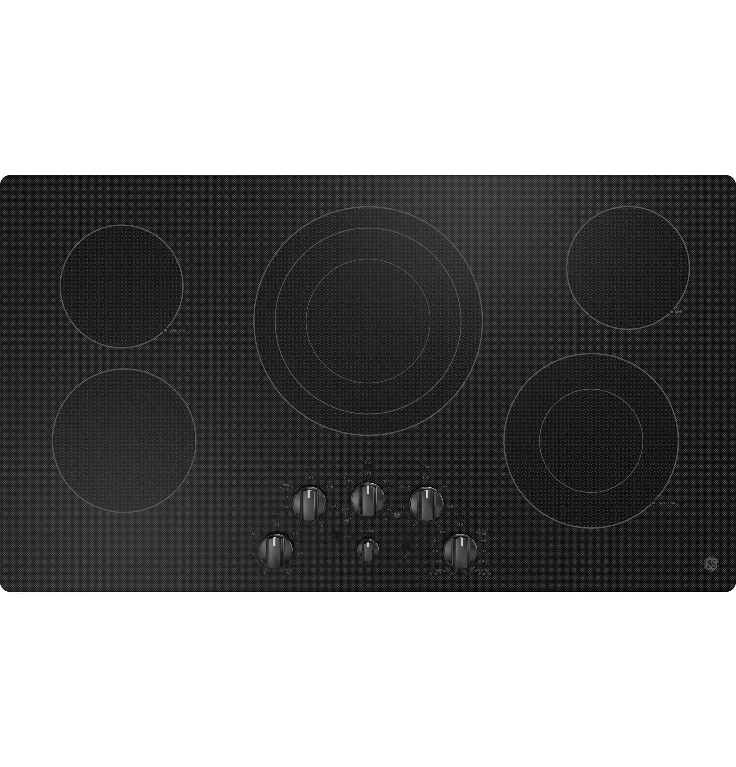 JEP5036DTBB 36 Inch Electric Cooktop With Radiant Elements