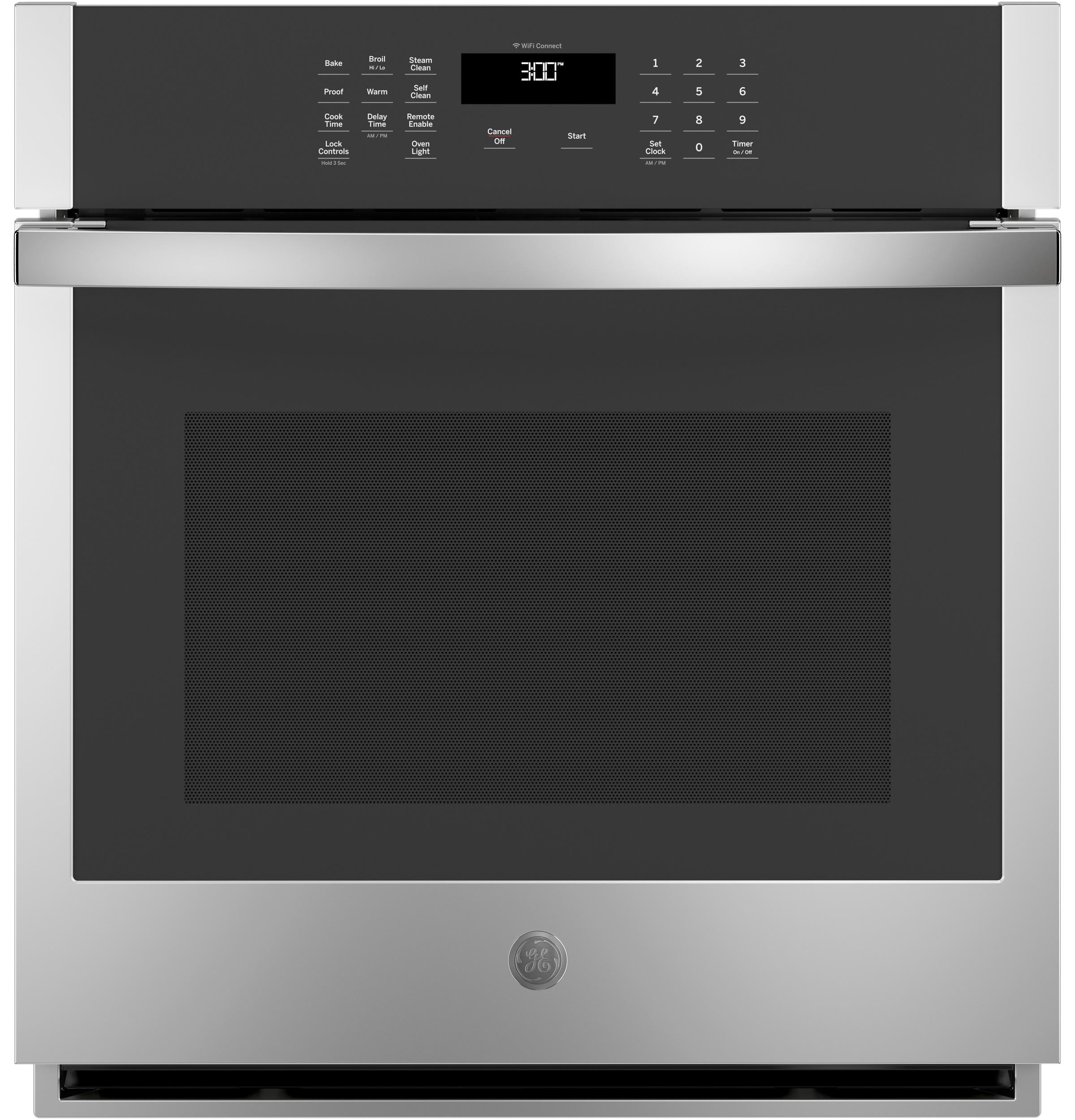 GE 27" Stainless Steel Smart Self-Cleaning Single Wall Oven