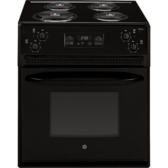 GE JM250DTBB 3.0 Cu. Ft. Black Drop-In Electric Range