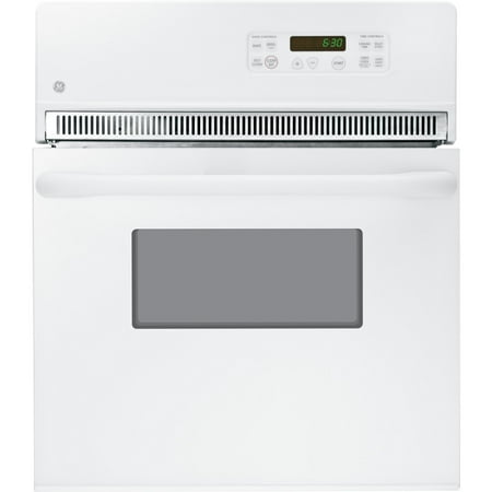 GE - 24" Built-In Single Electric Wall Oven - White on White