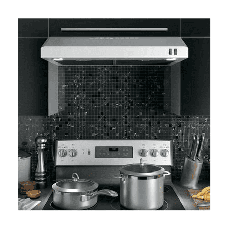 GE - 30" Convertible Range Hood - Stainless Steel