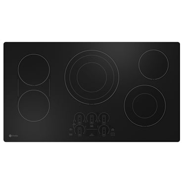 Ge Profile Pep7036 36" Wide 5 Burner Electric Cooktop - Black