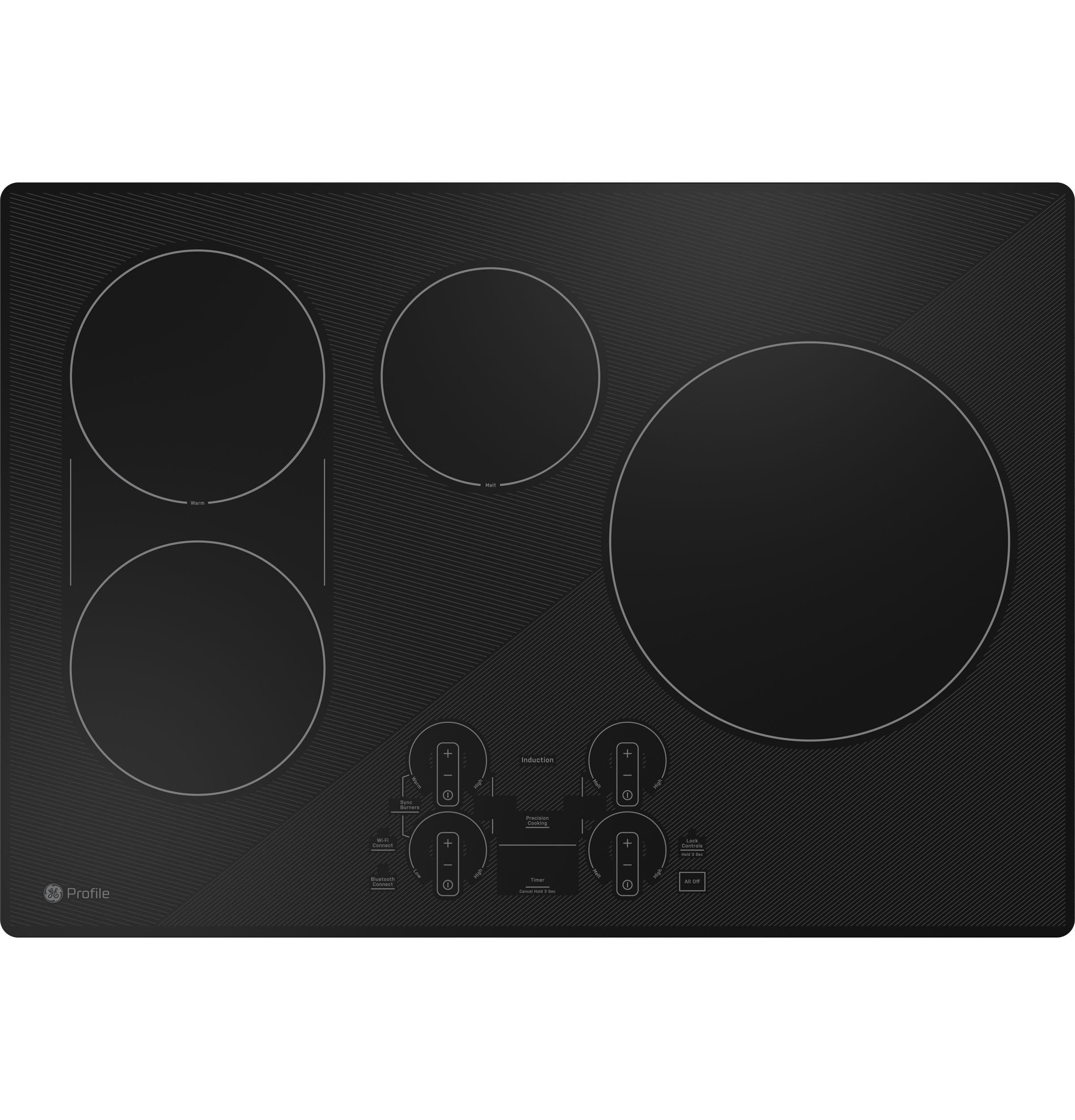 30-Inch Black Induction Cooktop with Touch Control