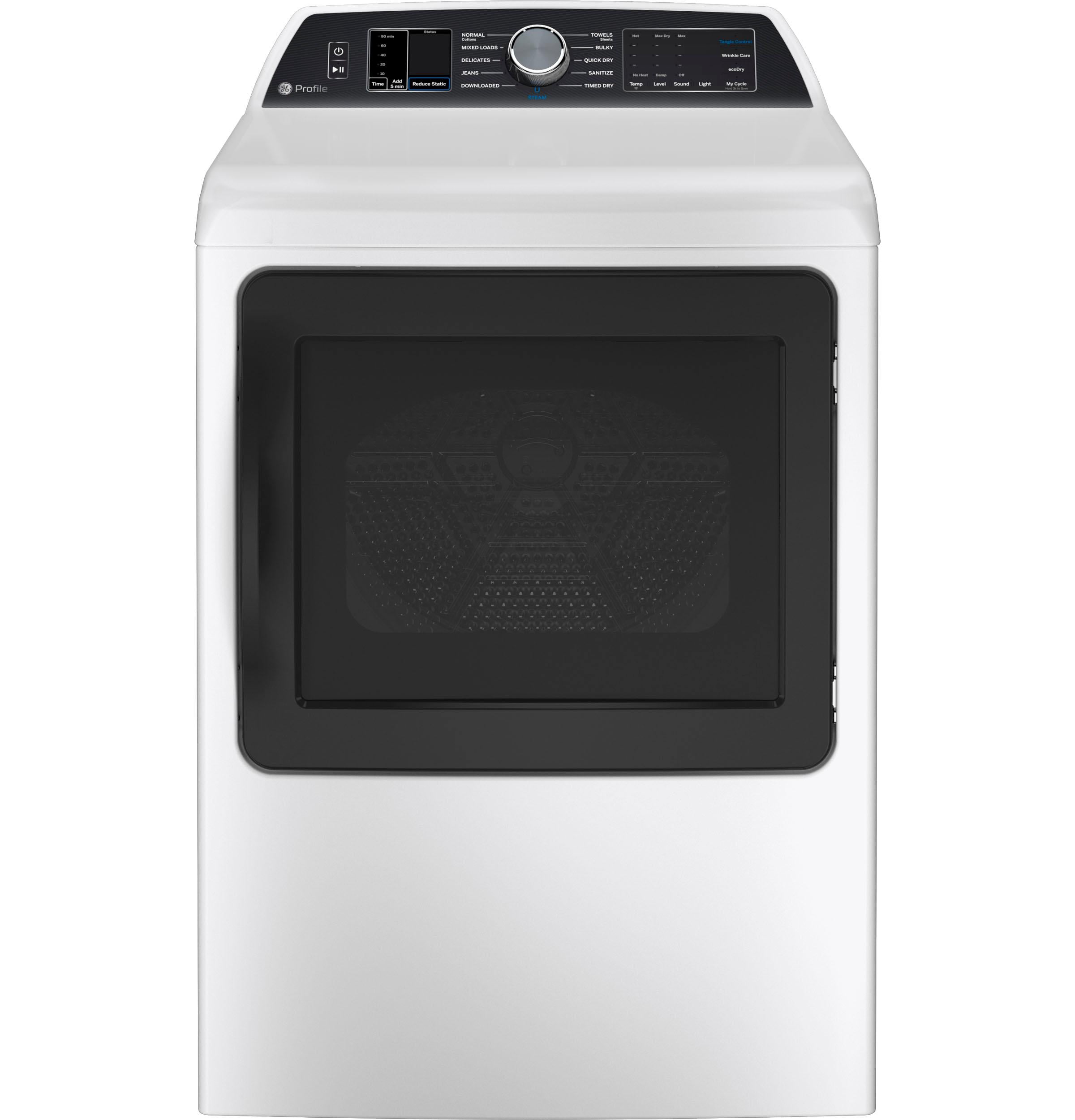 27 Inch Gas Smart Dryer with 7.4 Cu. Ft. Capacity, Tangle Control, Steam Cycle, Sanitize Cycle