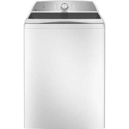 GE Profile - 5.0 Cu Ft High Efficiency Smart Top Load Washer with Smarter Wash Technology, Easier Reach & Microban Technology - White