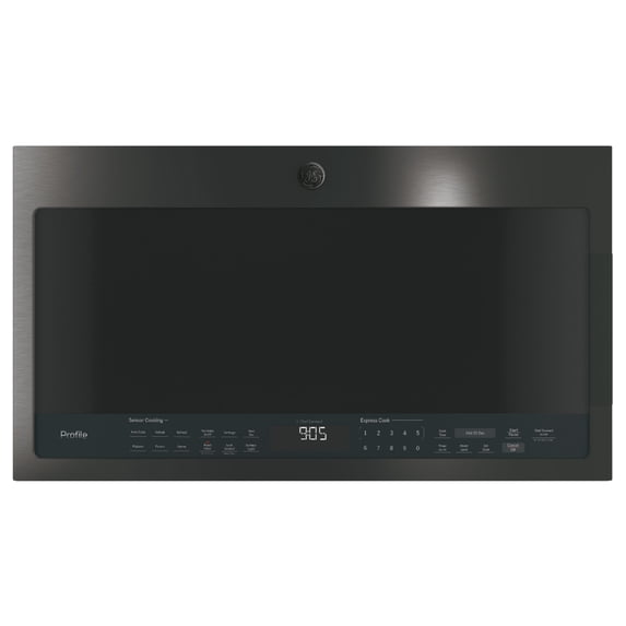 Ge Pvm9005bl Profile 30" Wide 2.1 Cu. Ft. 1000 Watt Over The Range Microwave - Stainless