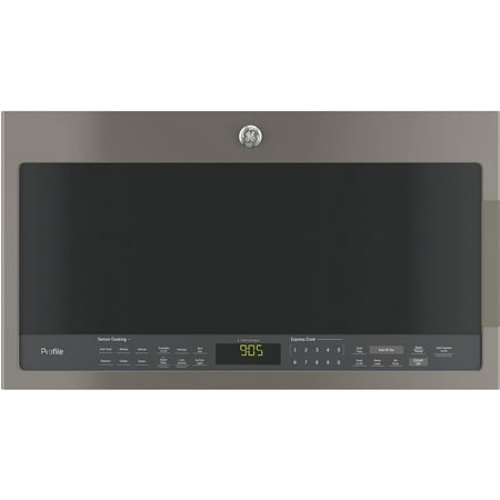 GE Profile - 2.1 Cu. Ft. Over-the-Range Microwave with Sensor Cooking - Black slate