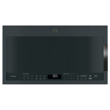 GE Profile - 2.1 Cu. Ft. Over-the-Range Microwave with Sensor Cooking - Black slate