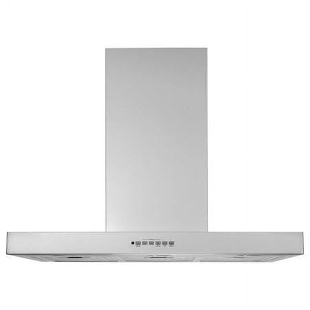 GE - Designer 36" Convertible Range Hood - Stainless steel