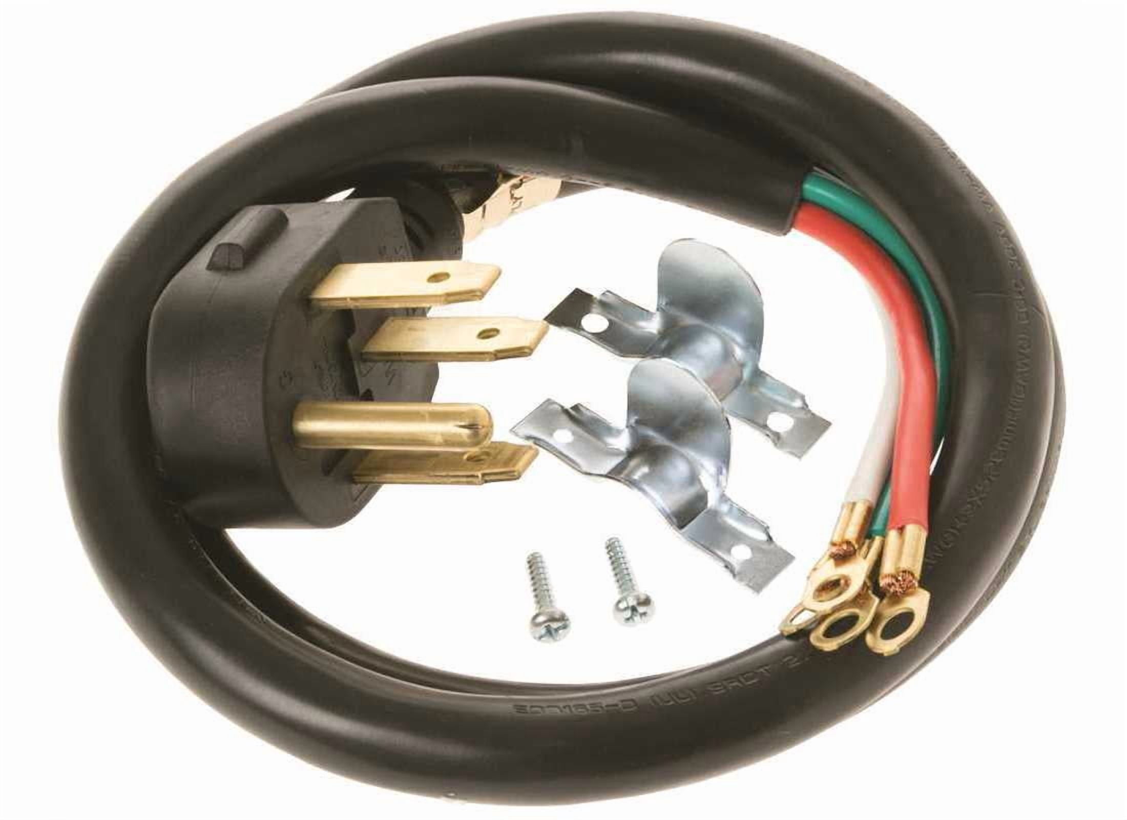 GE  Consumer & Industrial WX09X10035DS 4 ft. 4-Prong 40 Amp Range Cord Black
