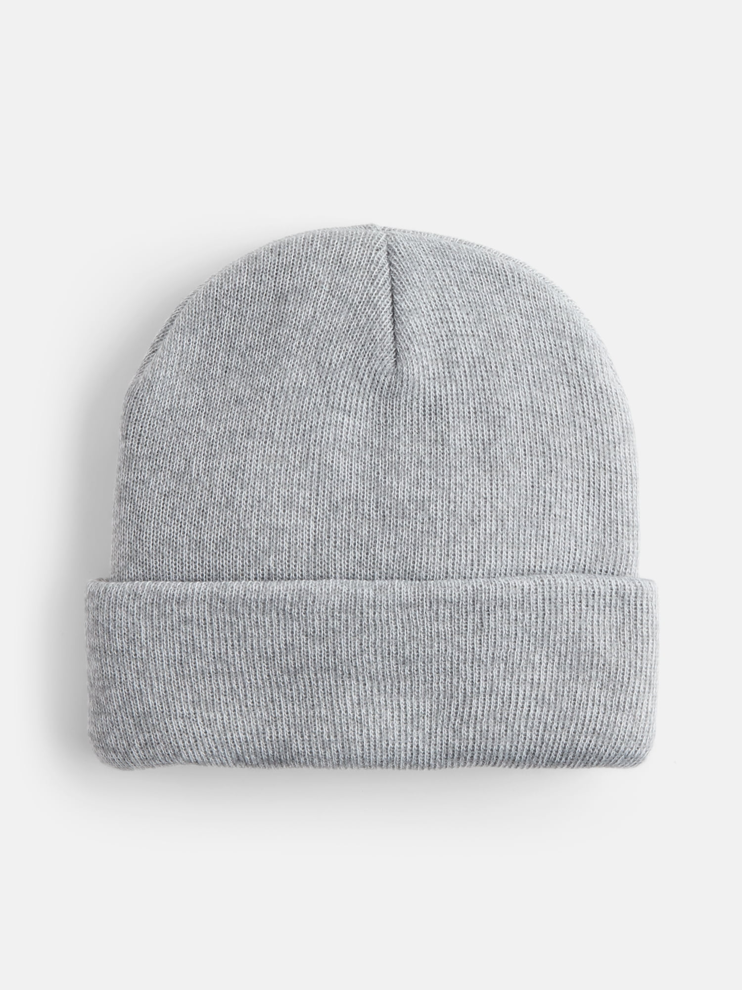 George Men's Knit Cuffed Beanie Hat, Gray