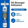 thumbnail image 1 of GE Advanced Silicone Window & Door Sealant, Pack of 1, Almond 10.1 fl oz Cartridge, 1 of 16