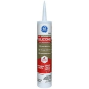 GE Advanced Silicone Kitchen & Bath Sealant, Pack of 1, Clear 10.1 fl oz Cartridge