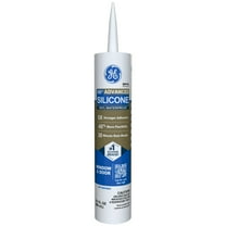 GE Advanced Silicone Window & Door Sealant, Pack of 1, White 10.1 fl oz Cartridge