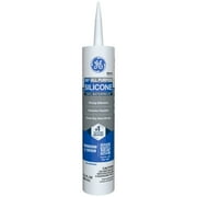 GE Silicone 1 All Purpose Sealant Window & Door, Pack of 1, White 10.1 fl oz Cartridge