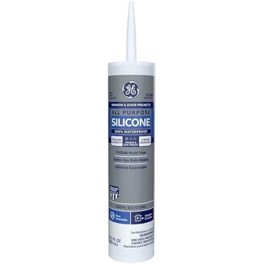 Zered BioSeal Clear Silicone Caulk – No Odor, Mold Free 50 Years, Kitchen & Bath Grade