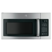 GE® Appliances 1.6 cu. ft. Over-The-Range Microwave Oven model JVM3162RJSS in Stainless Steel.