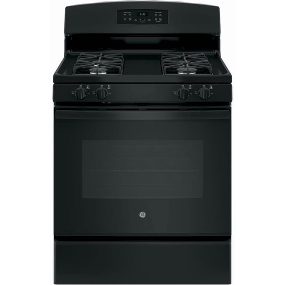 GE Appliances 30” 5.0 cu ft Slide-In Gas Range in Matte Black